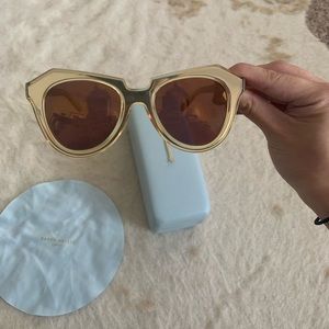 Karen Walker ‘Number One’ sunglasses in Gold